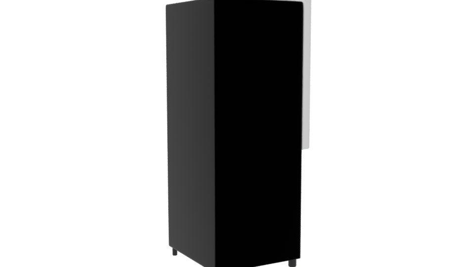 Vibrant Retro Refrigerator Model - Professional 3D Model Render 7