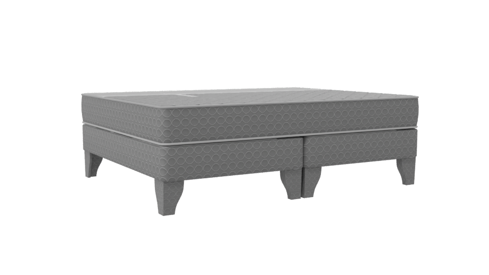 Stylish Modern Mattress with Wooden Legs 3D Model - Professional 3D Model Render 7