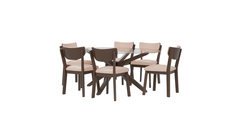 Elegant Modern Dining Set 3D Model - Professional 3D Model Render 6