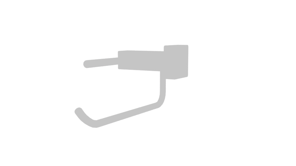 Stylish Metal Towel Holder 3D - Professional 3D Model Render 3