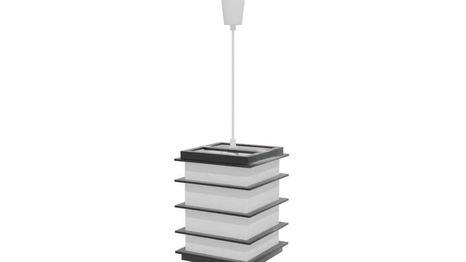 Modern Hanging Wood Lamp 3D - Professional 3D Model Render 12