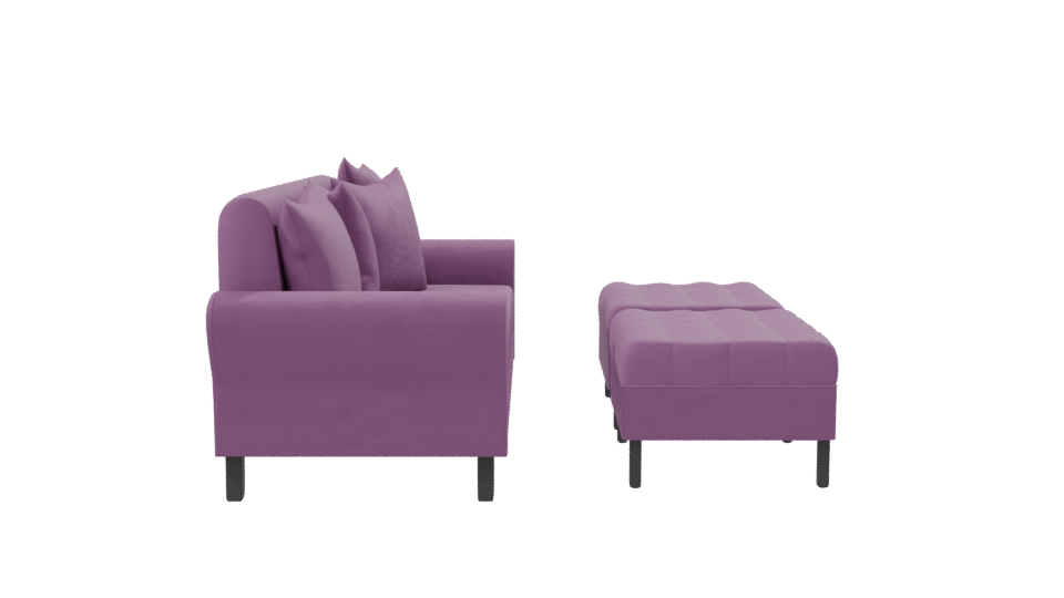 Stylish Purple Sofa 3D Model - Professional 3D Model Render 8