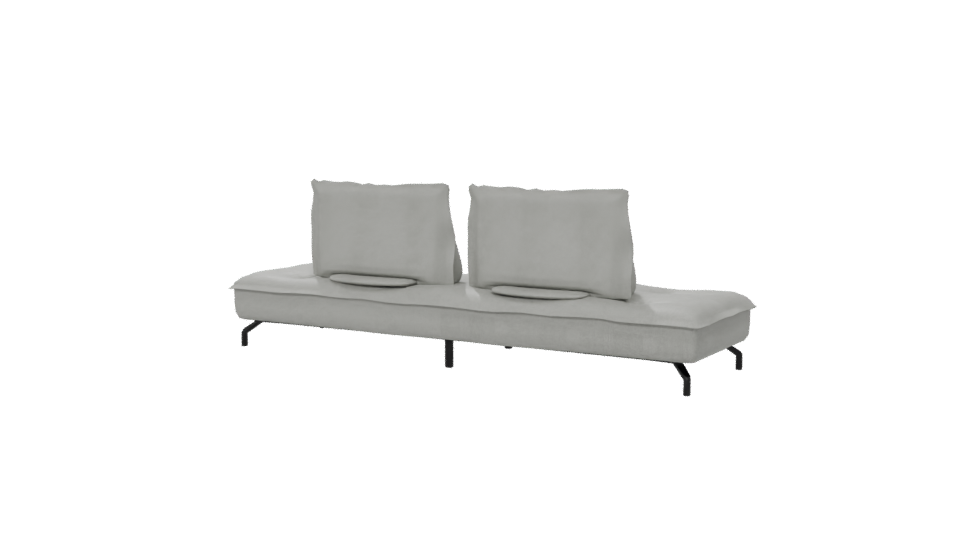 Beige Upholstered Sofa Bed 3D - Professional 3D Model Render 6