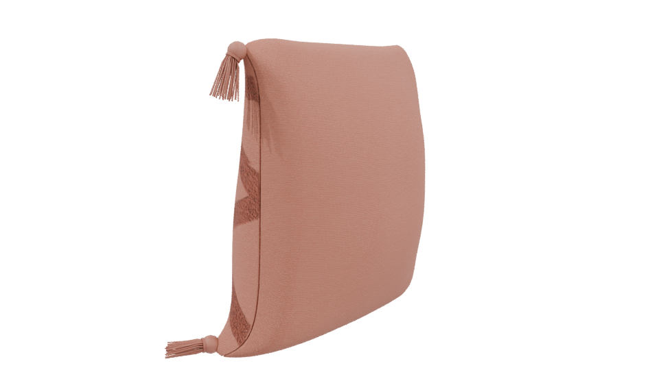 Stylish Geometric Pattern Cushion - Professional 3D Model Render 3