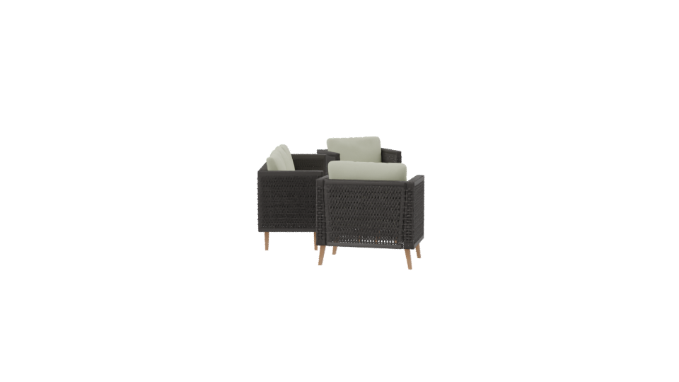 Stylish Outdoor Sofa Set 3D - Professional 3D Model Render 8