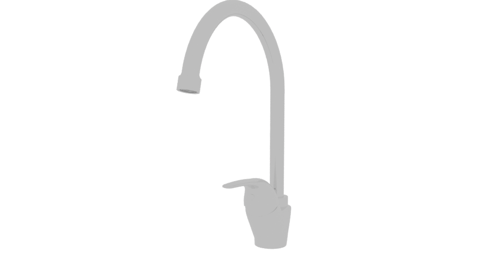 Sleek Modern Kitchen Faucet 3D Model - Professional 3D Model Render 12