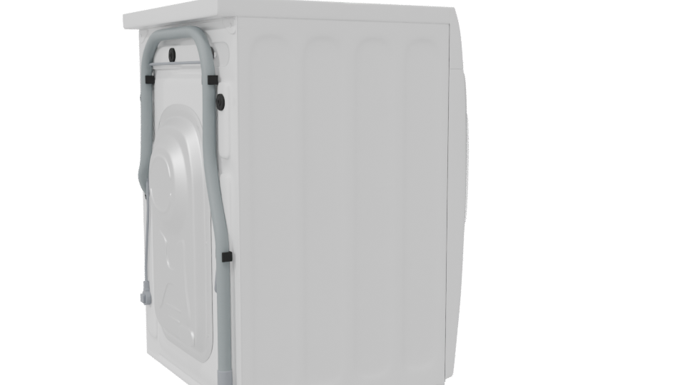 Realistic Household Washing Machine 3D - Professional 3D Model Render 7