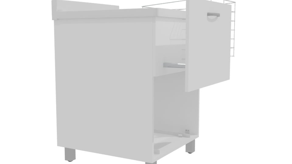 Stylish Modern Office Cabinet 3D - Professional 3D Model Render 9