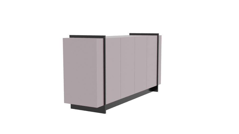 Modern Buffet Cabinet 3D Model - Professional 3D Model Render 9