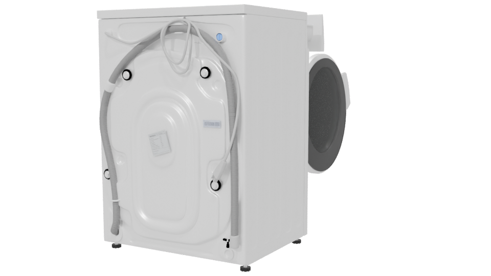 High-Efficiency Washing Machine Model - Professional 3D Model Render 6