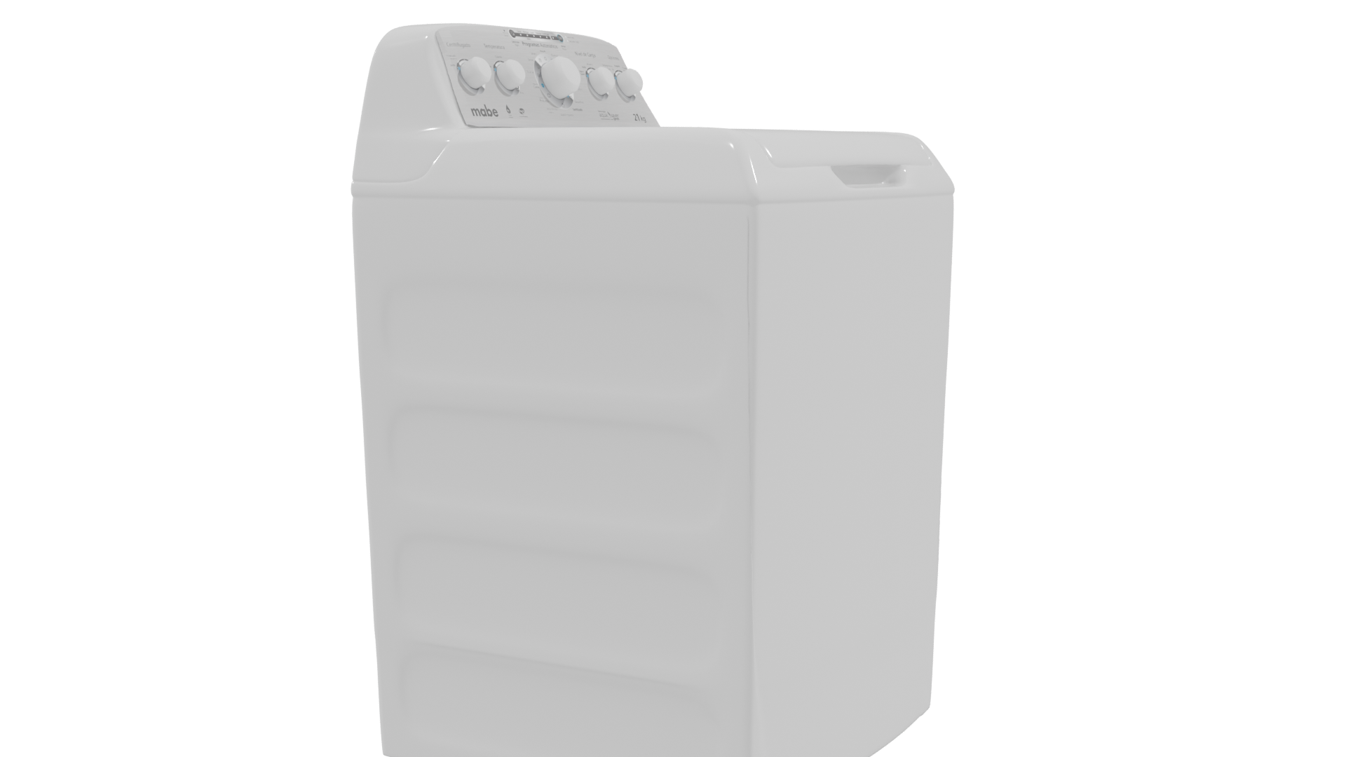 Stylish Top-Load Washing Machine 3D Model - Professional 3D Model Render 21