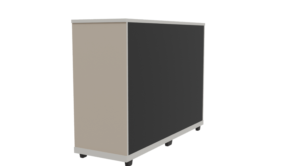 Modern Kitchen Storage Unit 3D - Professional 3D Model Render 3