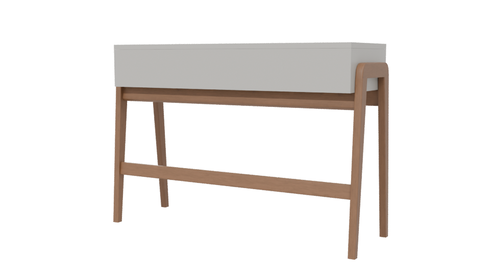 Minimalist Wooden Console Table - Professional 3D Model Render 6