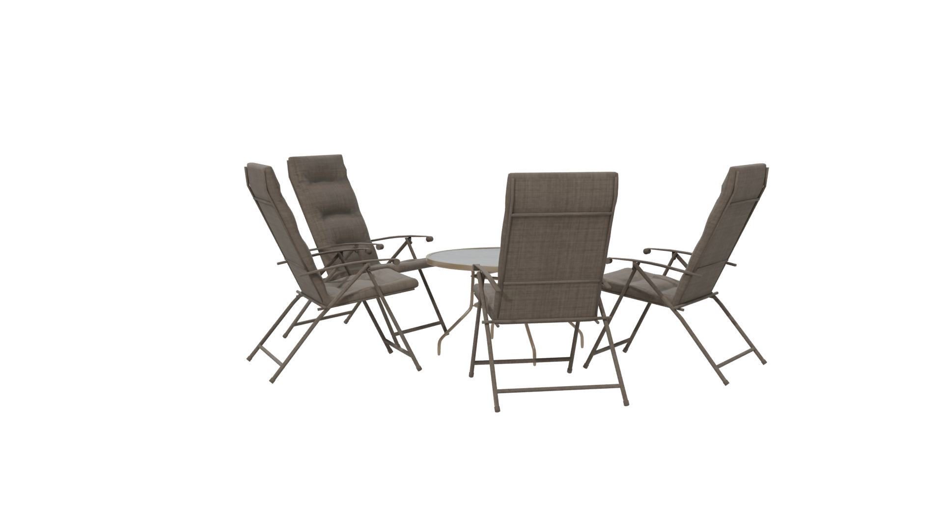 Stylish Outdoor Dining Set 3D Model - Professional 3D Model Render 6