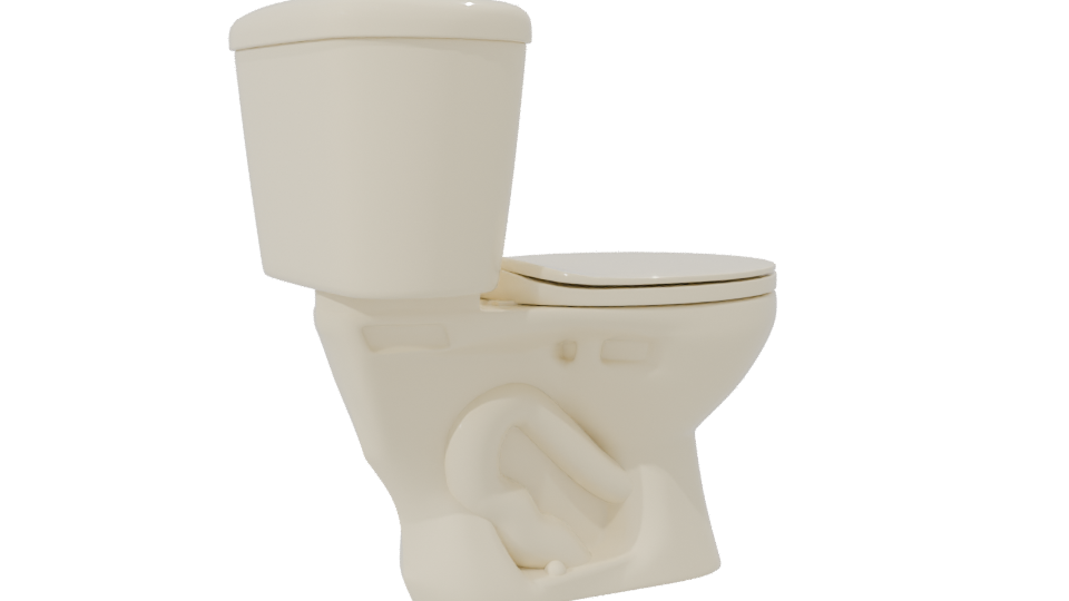 Stylish Bathroom Toilet Model 3D - Professional 3D Model Render 7