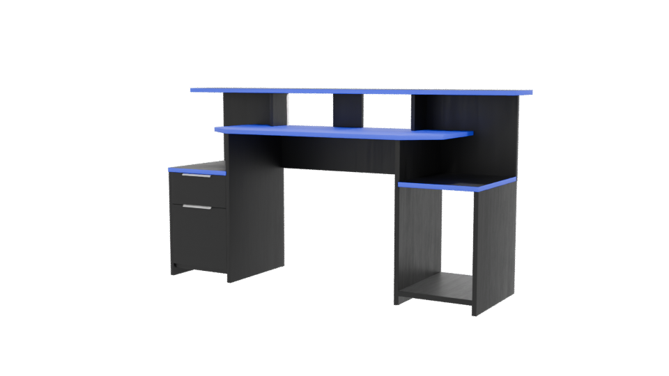 Sleek Modern Office Desk 3D - Professional 3D Model Render 12
