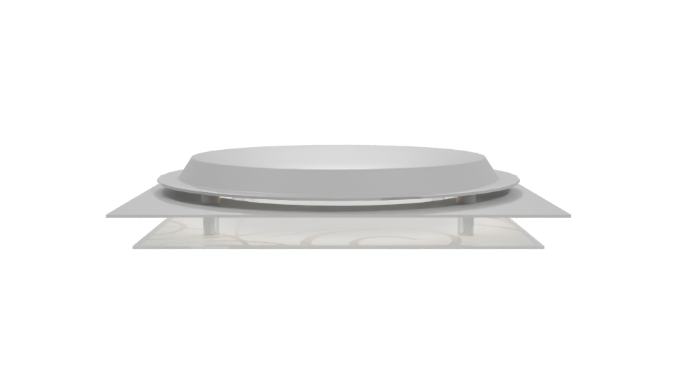 Stylish Circular Ceiling Light Fixture - Professional 3D Model Render 11