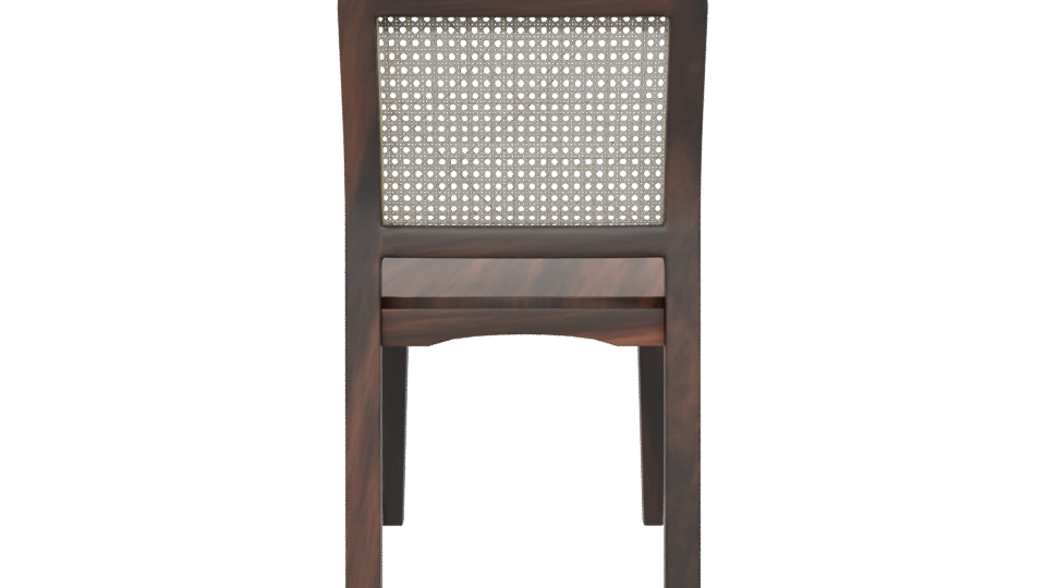 Elegant Wooden Dining Chair 3D - Professional 3D Model Render 5