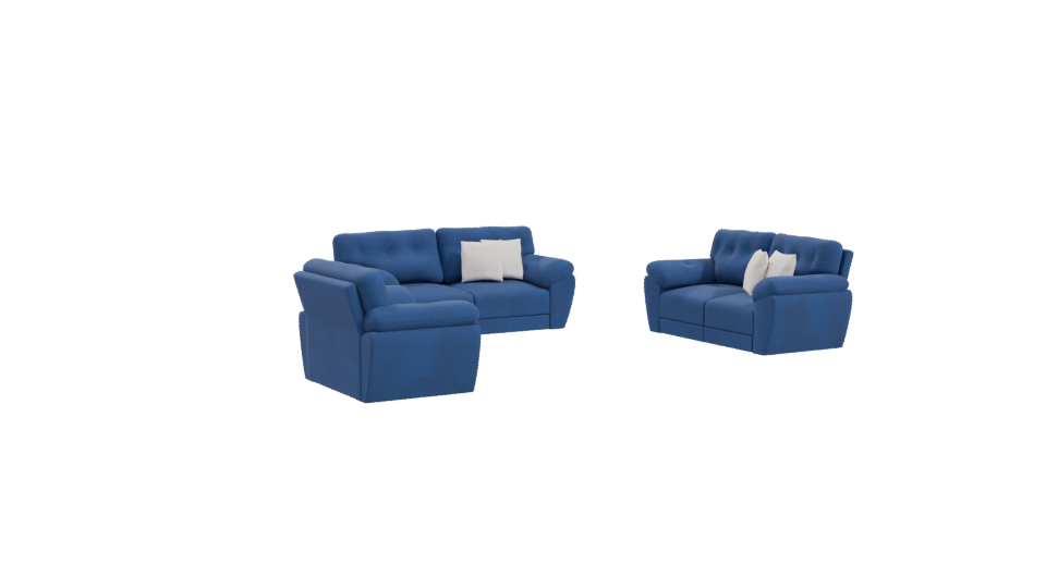SALA 321 Azul Sofa Set 3D - Professional 3D Model Render 10