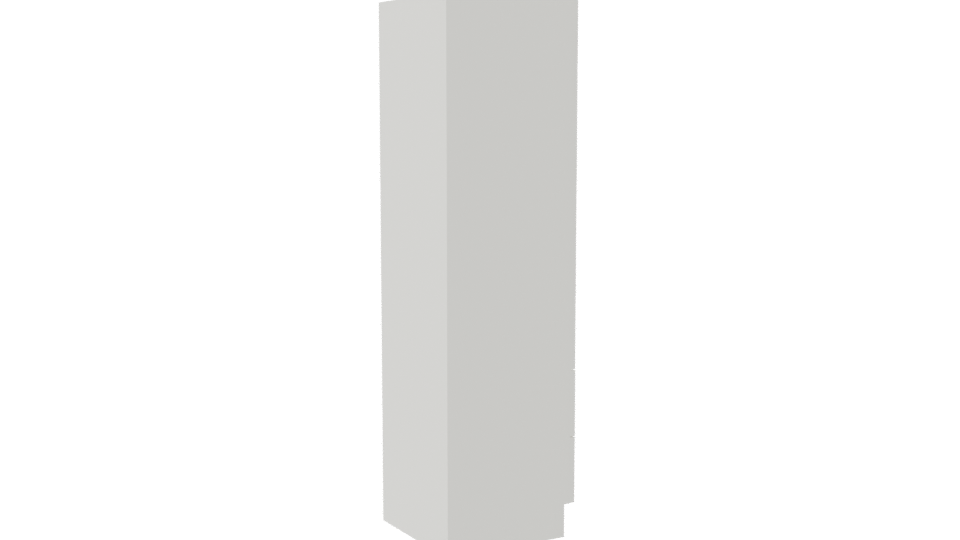 Sleek Minimalist Storage Cabinet 3D - Professional 3D Model Render 7