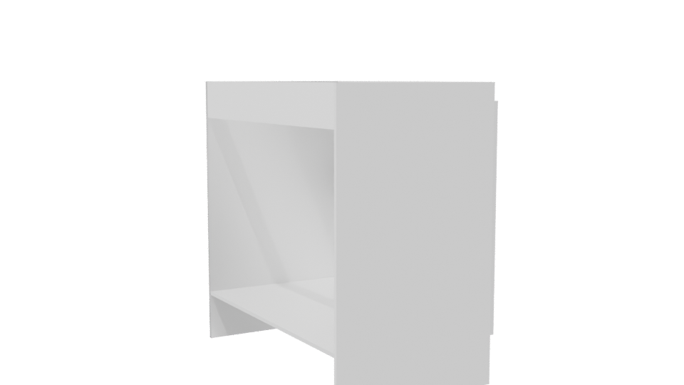 Stylish Utility Sink Cabinet Model - Professional 3D Model Render 7