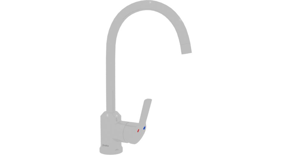 Stylish Kitchen Faucet 3D Model - Professional 3D Model Render 9