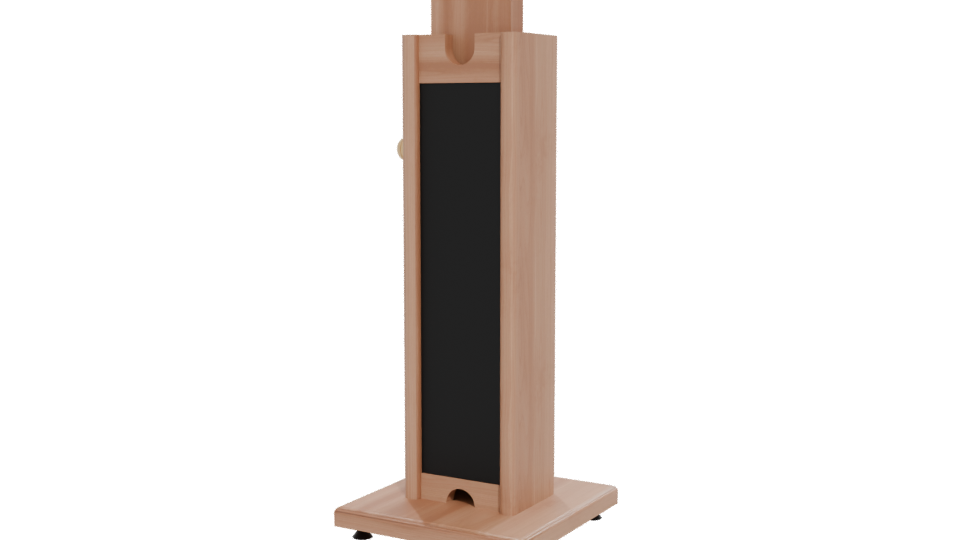 Stylish Wooden Side Table Model - Professional 3D Model Render 12