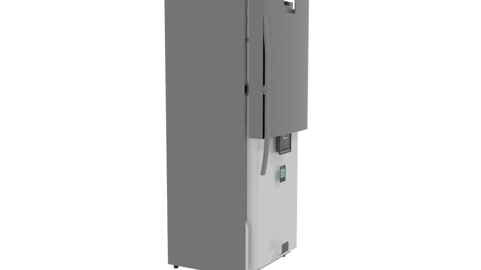 Sleek Modern Refrigerator 3D Model - Professional 3D Model Render 9