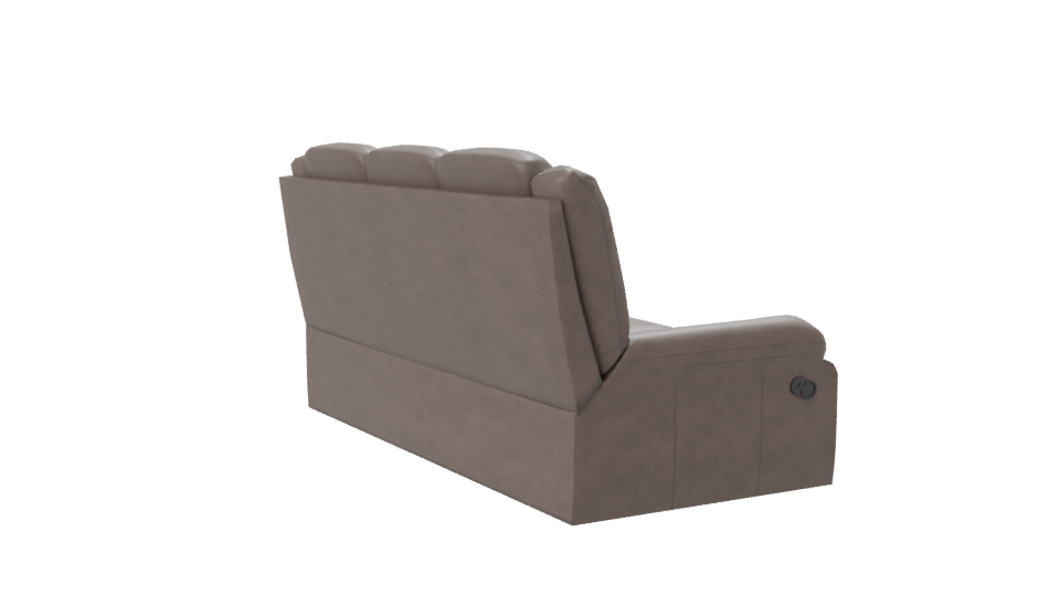 Stylish Modern Reclining Sofa 3D Model - Professional 3D Model Render 7