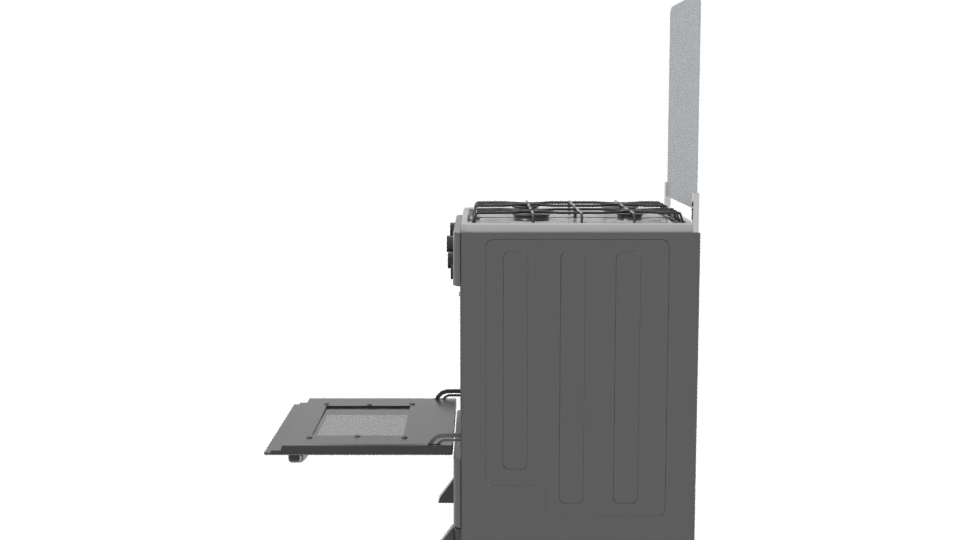 Modern Gas Stove 3D Model - Professional 3D Model Render 2