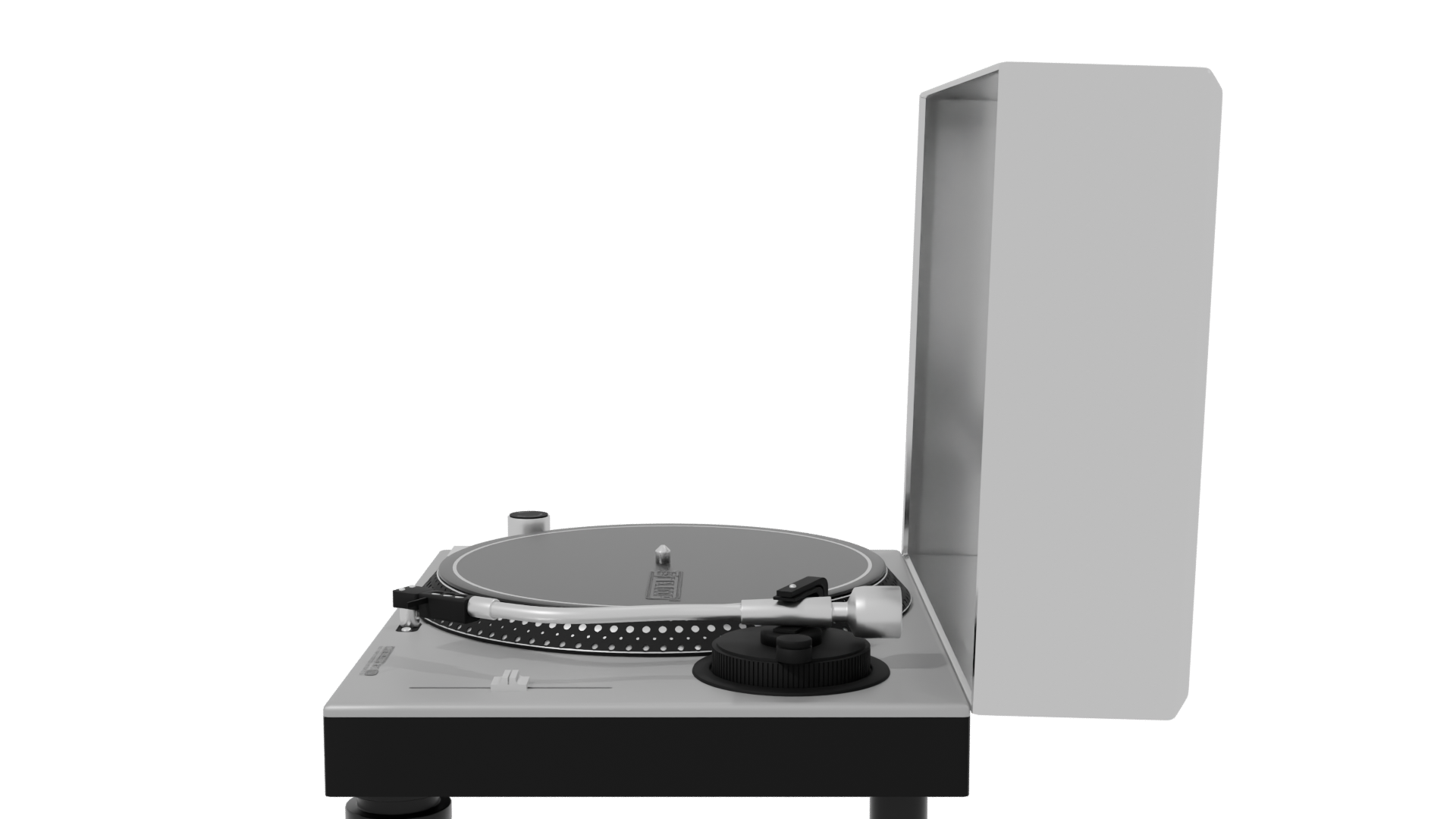 Realistic Vintage Turntable 3D Model - Professional 3D Model Render 2