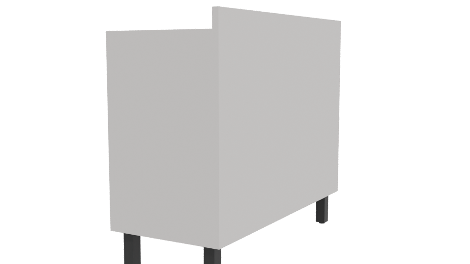 Stylish Wooden Cabinet Model 3D - Professional 3D Model Render 3