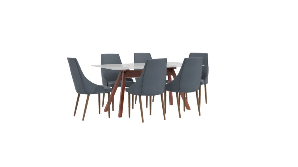 Stylish Dining Table Set 3D - Professional 3D Model Render 10