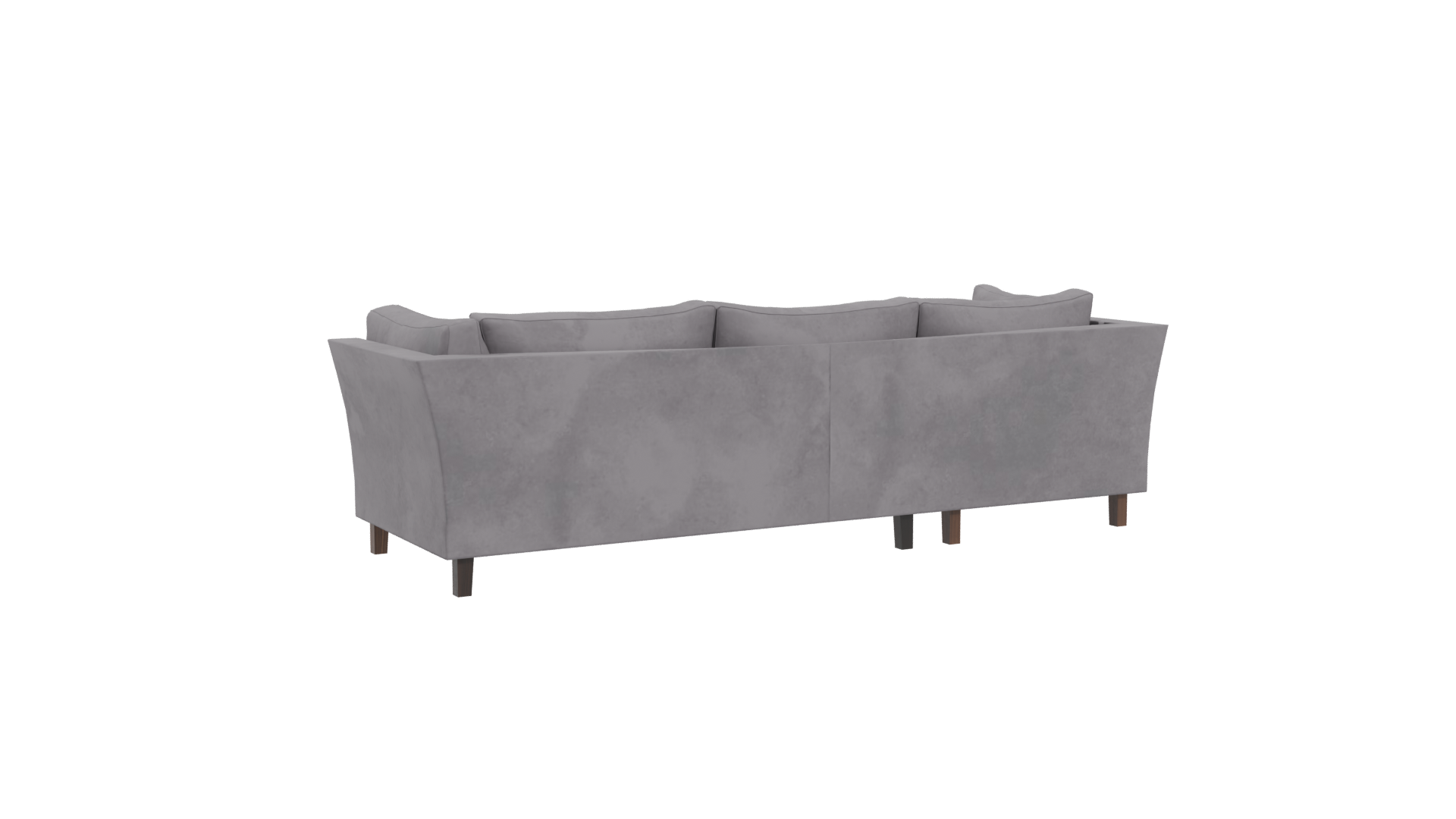Modern Grey Sofa 3D Model - Professional 3D Model Render 4