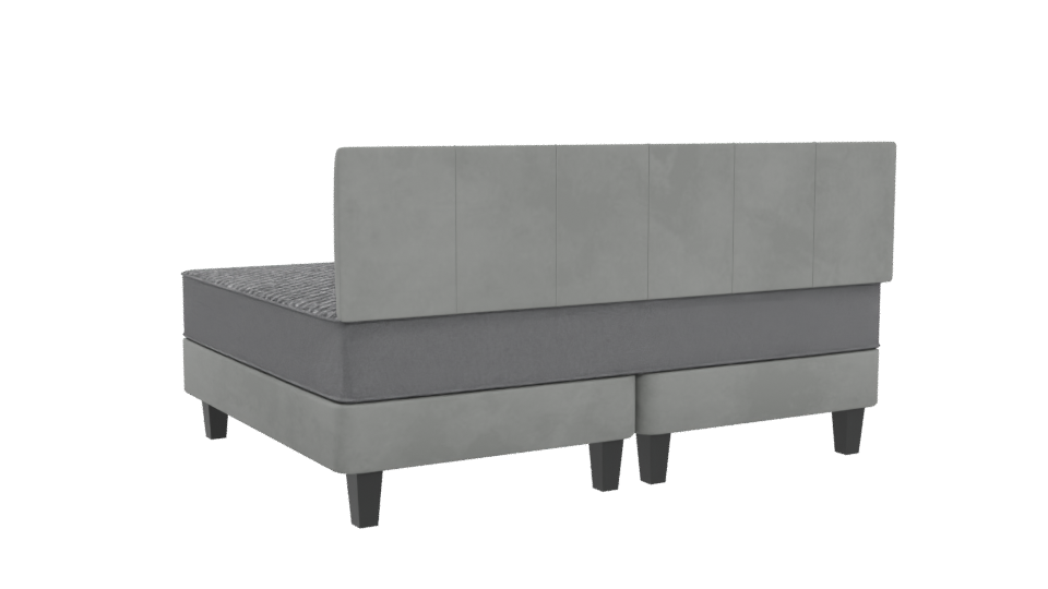 Elegant Bed with Headboard 3D - Professional 3D Model Render 4