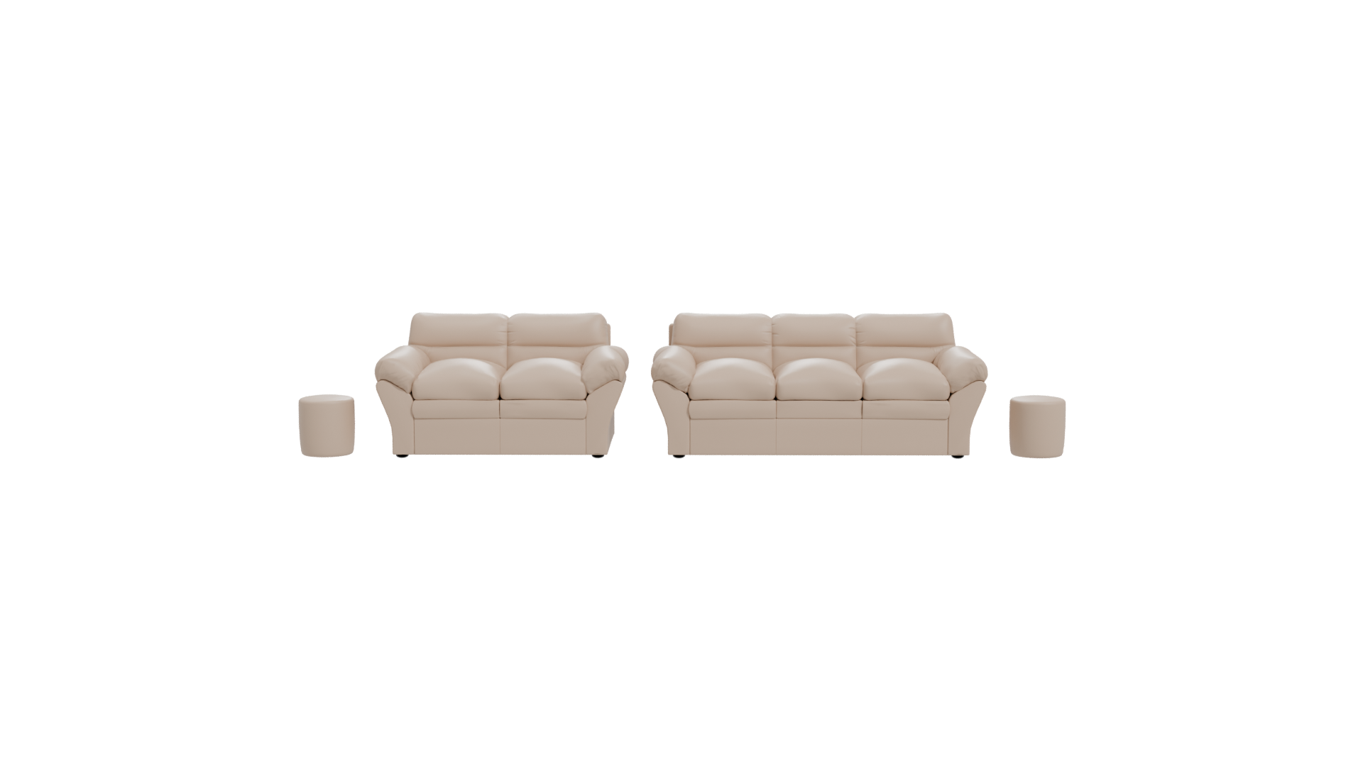 Contemporary Sofa Set 3D Model - Professional 3D Model Render 26