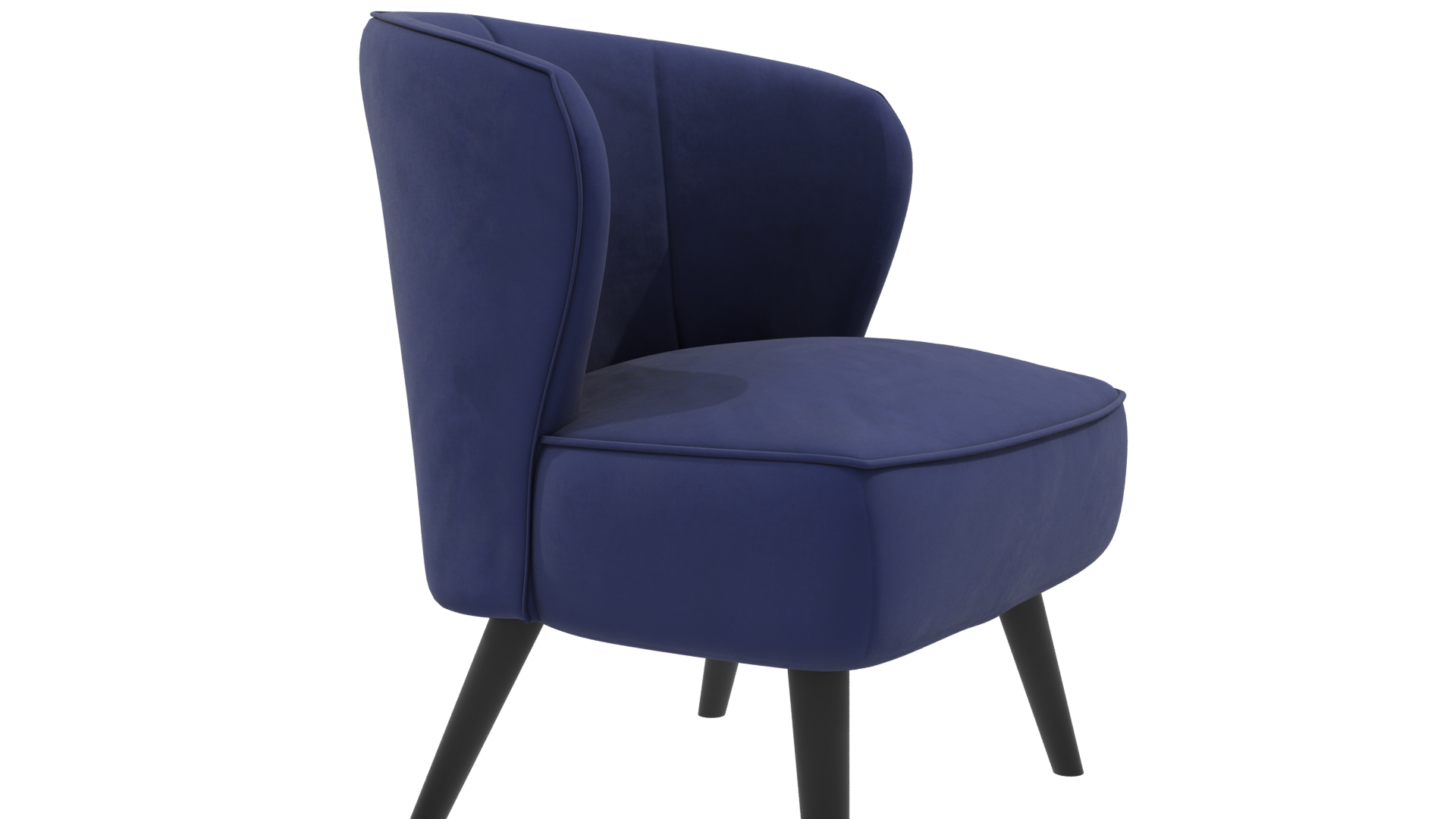 Stylish Modern Fabric Accent Chair 3D Model - Professional 3D Model Render 9