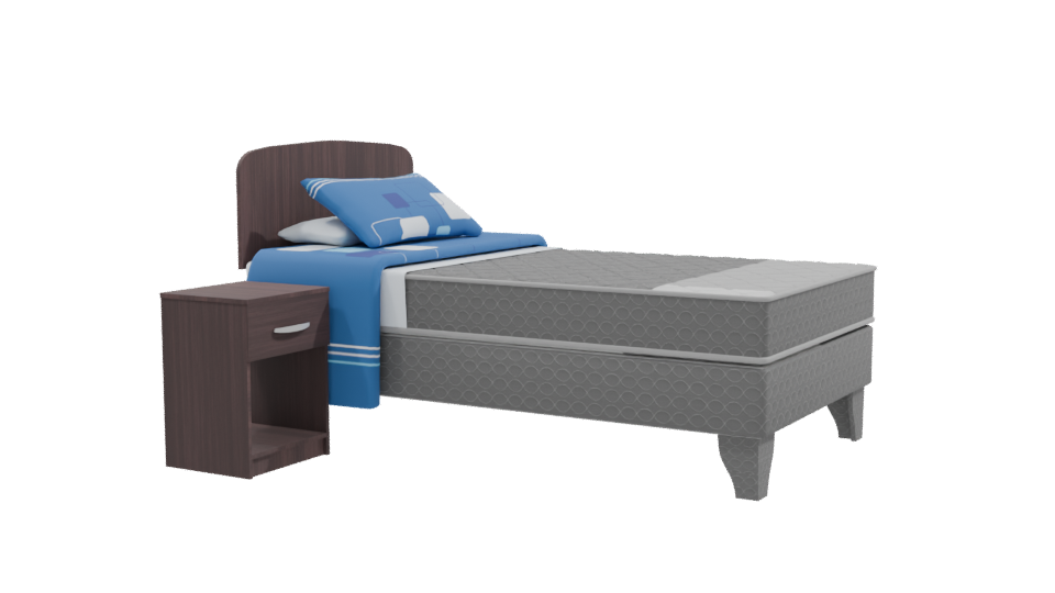 Stylish Bedroom Furniture Set 3D - Professional 3D Model Render 9