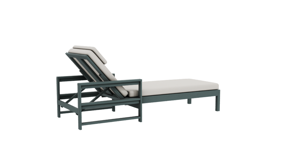 Stylish Outdoor Lounge Chair 3D - Professional 3D Model Render 10