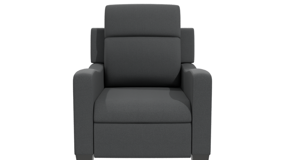 Stylish Modern Fabric Armchair 3D Model - Professional 3D Model Render 11