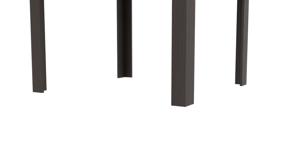 Stylish Wooden Dining Table 3D - Professional 3D Model Render 12