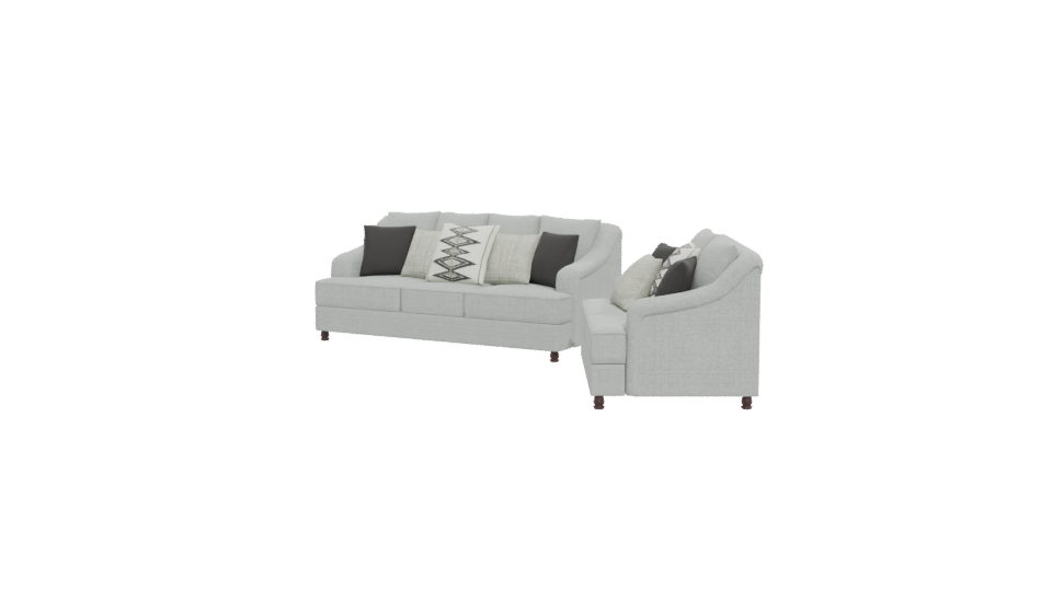 Modern Sofa Set 3D Model - Professional 3D Model Render 12
