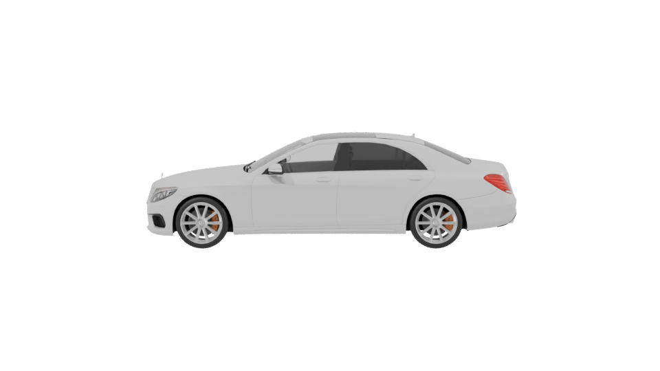 Sleek Luxury Sedan 3D Model - Professional 3D Model Render 2