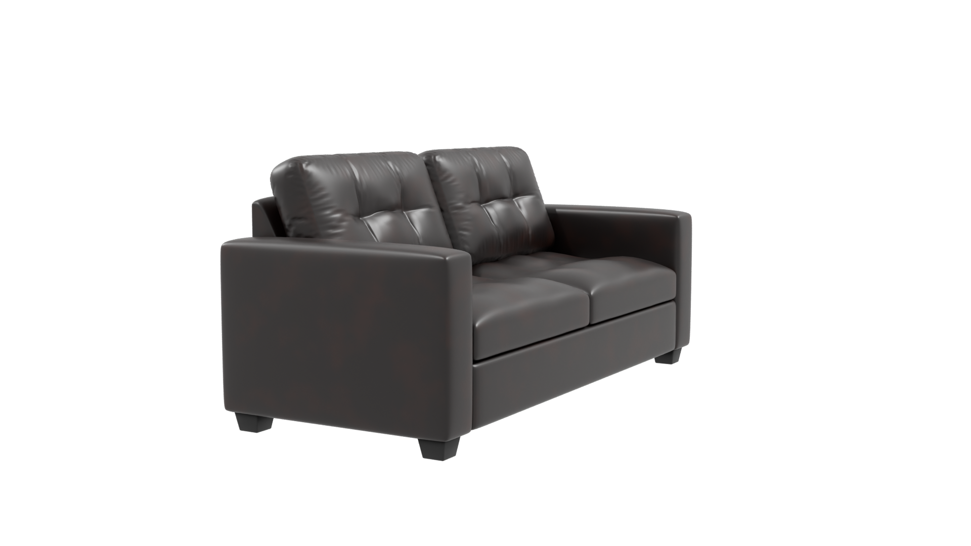 Stylish Modern Leather Sofa 3D Model - Professional 3D Model Render 24