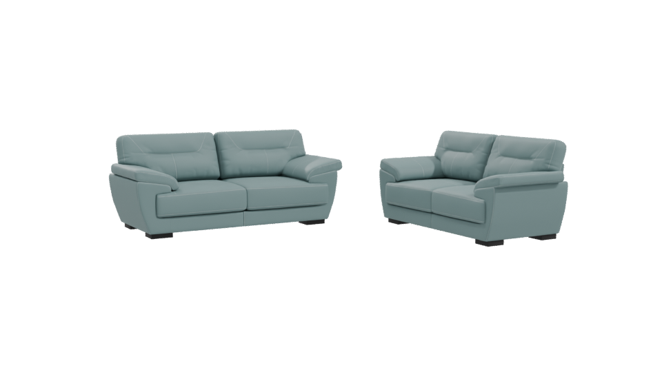 SALA 32 Vinyl Leather Sofa 3D - Professional 3D Model Render 10