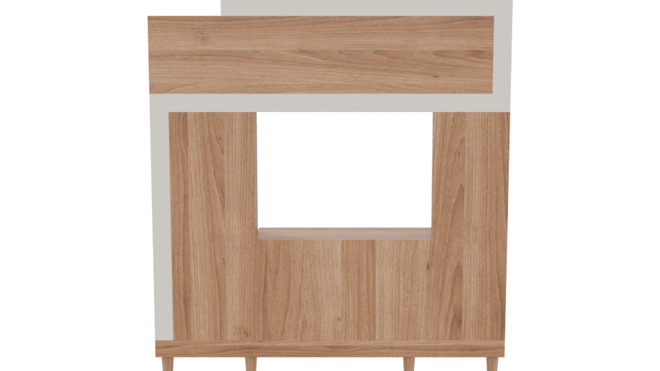 Contemporary Wooden TV Unit 3D - Professional 3D Model Render 5