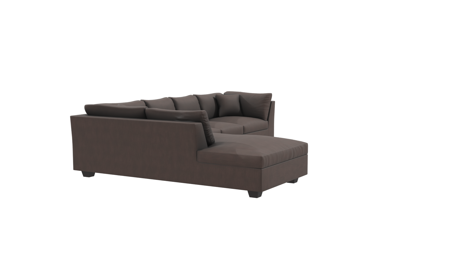 Contemporary L-Shaped Sofa Model - Professional 3D Model Render 9