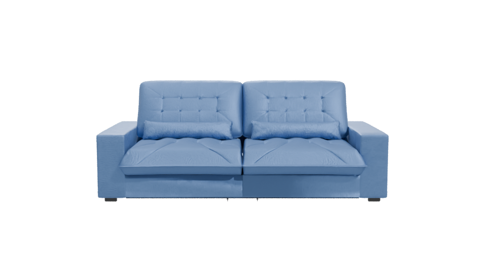 Majestic Blue Sofa 3D Model - Professional 3D Model Render 11
