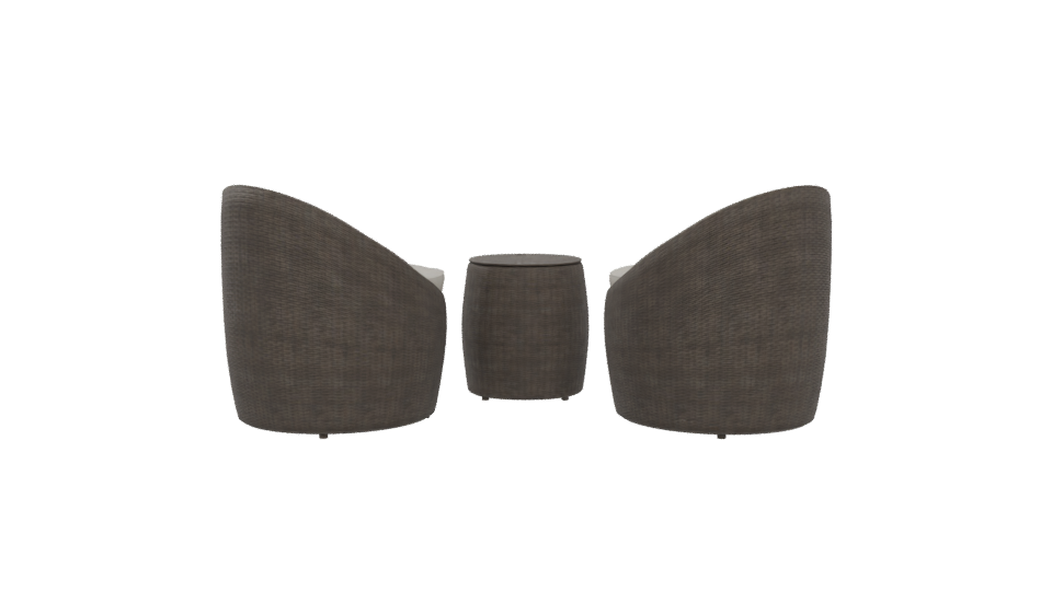 Stylish Outdoor Lounge Set 3D - Professional 3D Model Render 5