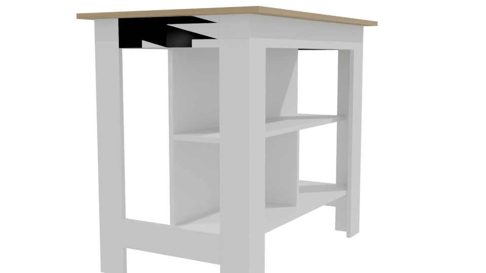 Minimalist Wooden Table Model - Professional 3D Model Render 9